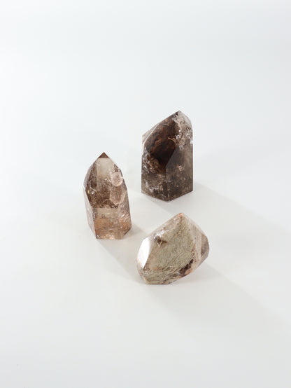 Smoky Quartz Freeforms Set of 3 - Expert Wholesale and Supplier of Wholesale Crystals & Bulk Gemstones, ["Brazil","close_70","Freeforms","Quartz","Smoky Quartz"]