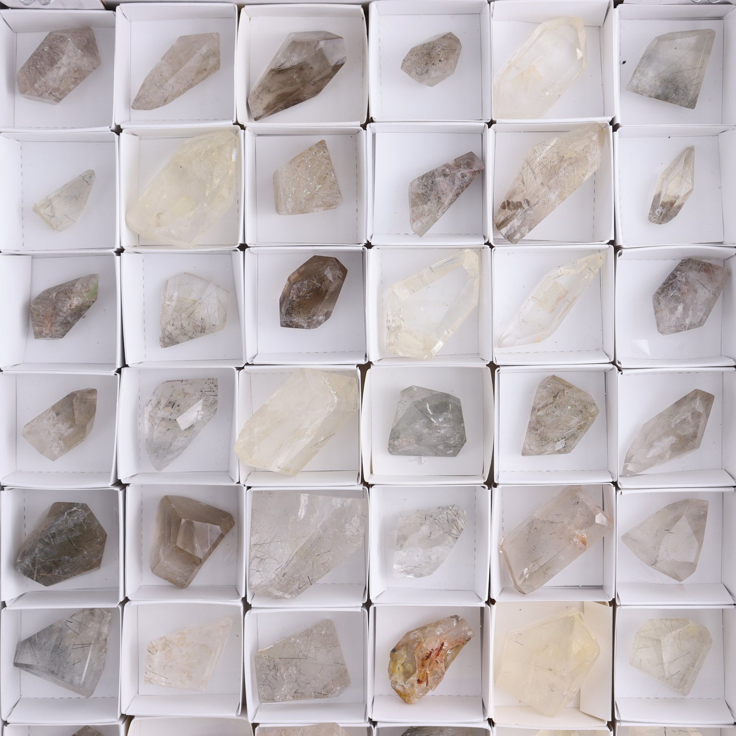 Quartz with Inclusions Feeforms Set of 54