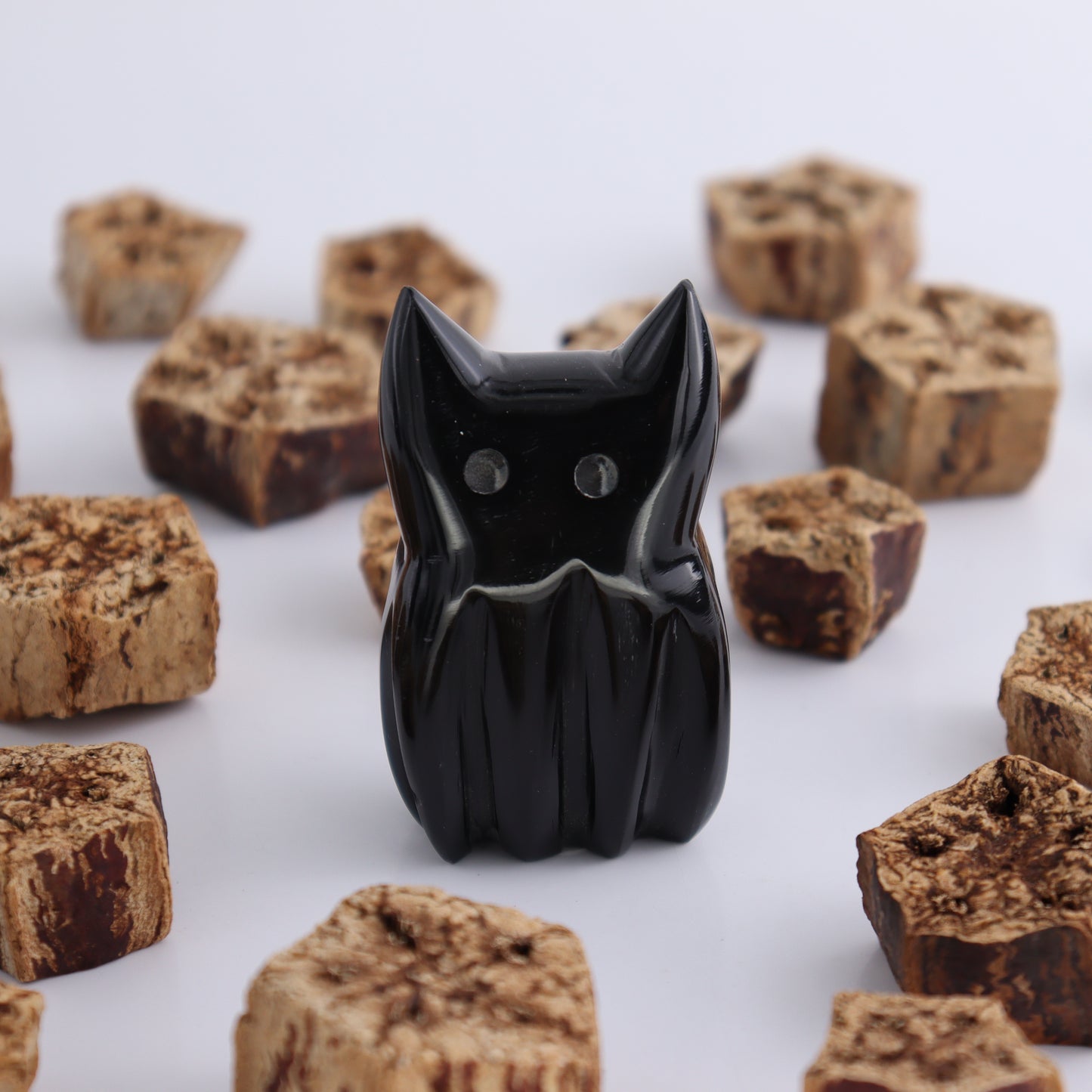 One Black Marble Cat Ghost - Expert Wholesale and Supplier of Wholesale Crystals & Bulk Gemstones, ["Black Marble","Cat","Catalog Onyx","Marble","Mexico","onyx"]