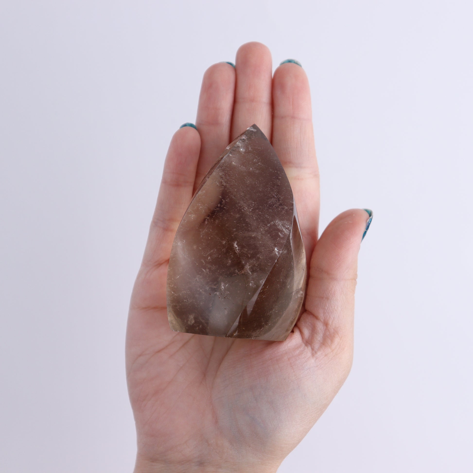 Imperfect Clear and Smoky Quartz Flames Set of 6 - Expert Wholesale and Supplier of Wholesale Crystals & Bulk Gemstones, ["Brazil","Clear Quartz","flames","Quartz","Smoky Quartz"]