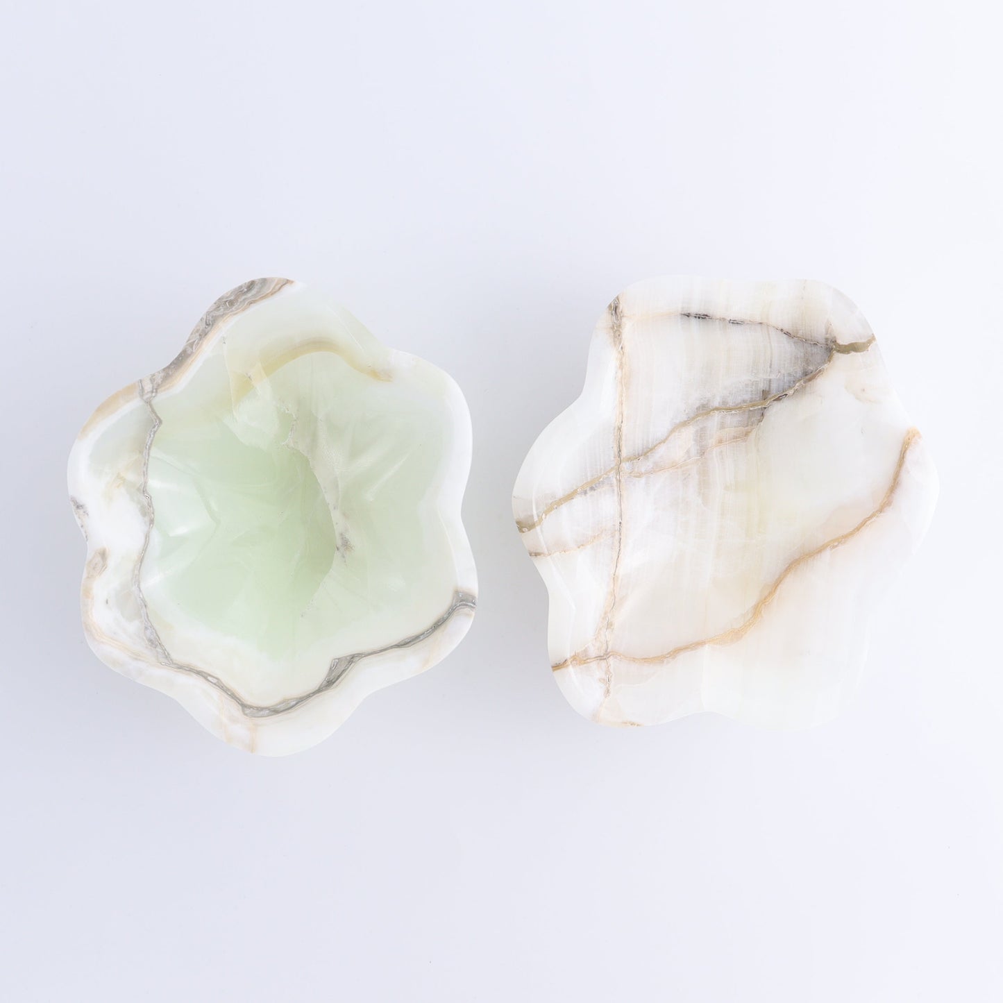 One Mexican Onyx/Calcite Green Irregular Bowl - Expert Wholesale and Supplier of Wholesale Crystals & Bulk Gemstones, ["bowl","Bowls","Calcite","Catalog Onyx","Decorative Dish","Mexico","onyx"]