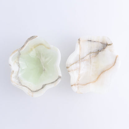 One Mexican Onyx/Calcite Green Irregular Bowl - Expert Wholesale and Supplier of Wholesale Crystals & Bulk Gemstones, ["bowl","Bowls","Calcite","Catalog Onyx","Decorative Dish","Mexico","onyx"]
