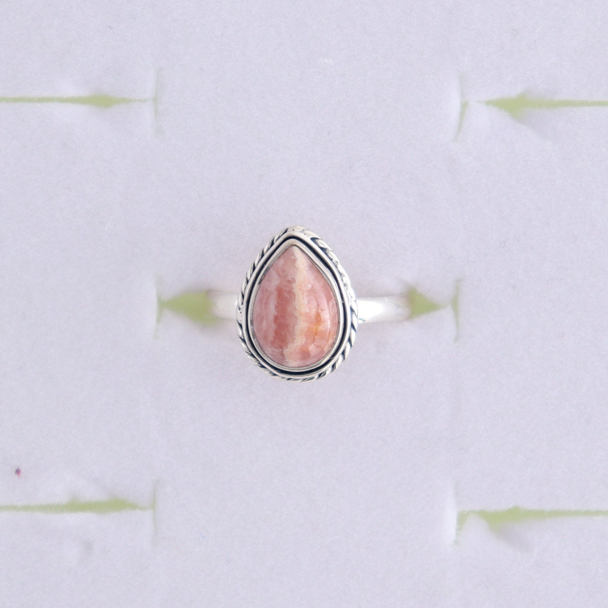 Rhodochrosite Rings Set of 7 (Ring Holders Not Included) - Expert Wholesale and Supplier of Wholesale Crystals & Bulk Gemstones, ["Rhodochrosite","Ring","rings","sterling silver"]