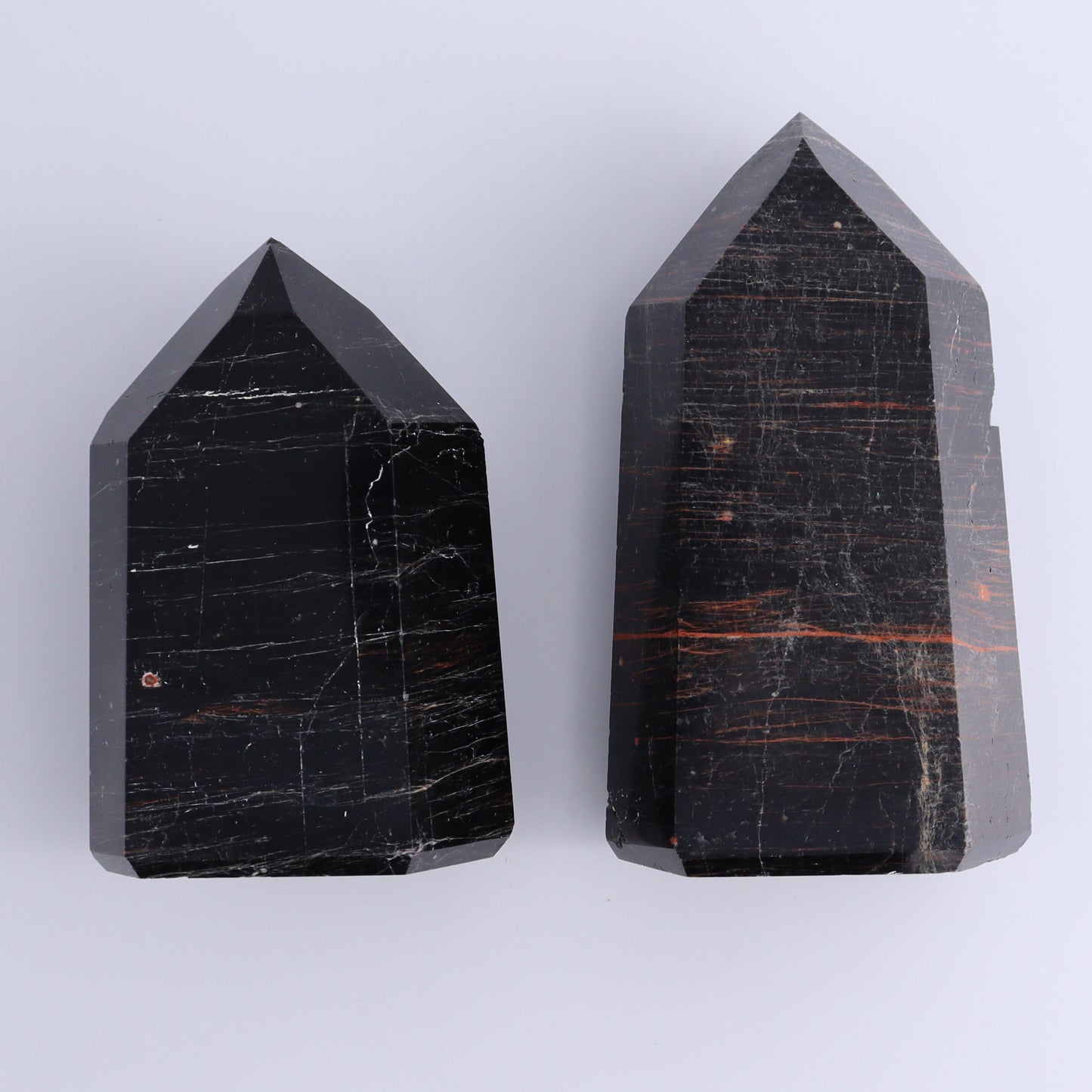 Tourmaline Towers Set of 6 - Expert Wholesale and Supplier of Wholesale Crystals & Bulk Gemstones, ["Black Tourmaline","Brazil","close_30","Tourmaline","Towers"]