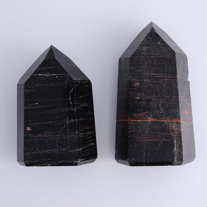 Tourmaline Towers Set of 6 - Expert Wholesale and Supplier of Wholesale Crystals & Bulk Gemstones, ["Black Tourmaline","Brazil","close_30","Tourmaline","Towers"]