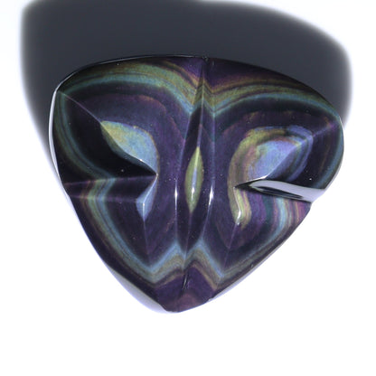 Rainbow Obsidian Butterflies & Hearts Set of 8 - Expert Wholesale and Supplier of Wholesale Crystals & Bulk Gemstones, ["Butterflies","Butterfly","Hearts","Mexico","Rainbow Obsidian"]