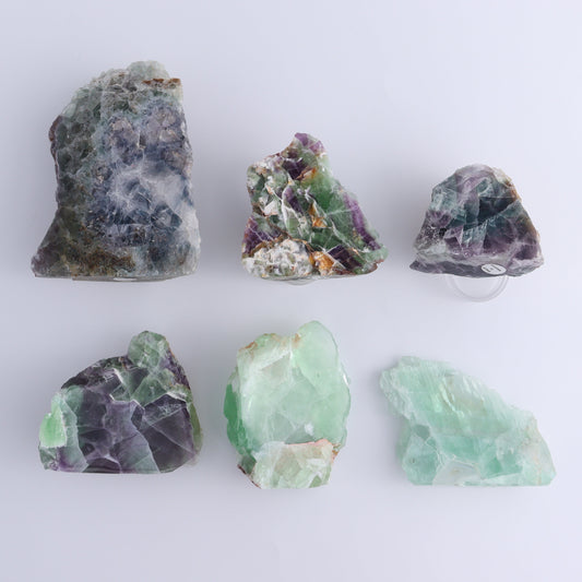 Fluorite Face Polished Set of 6 - Expert Wholesale and Supplier of Wholesale Crystals & Bulk Gemstones, ["Face Polished","Fluorite","Mexico"]