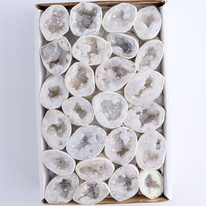 One Aura Quartz Geodes Flat Blind