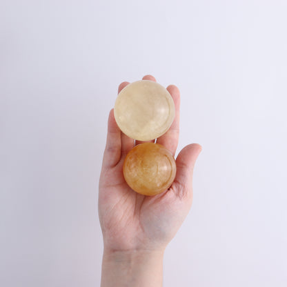 Honey Calcite Spheres Set of 12 - Expert Wholesale and Supplier of Wholesale Crystals & Bulk Gemstones, ["Calcite","Honey Calcite","Mexico","Spheres"]