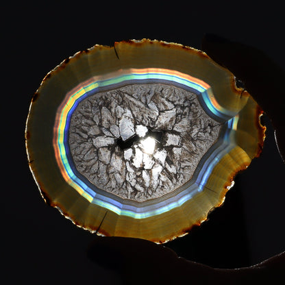 Iris Agate Slices Set of 5 - Expert Wholesale and Supplier of Wholesale Crystals & Bulk Gemstones, ["Agate","Iris Agate","Slices and Slabs"]
