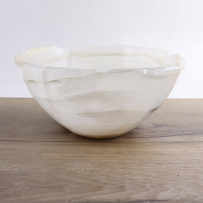 Mexican Onyx/Calcite Bowl 10"