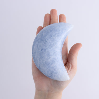 Blue Calcite Moons Set of 9 - Expert Wholesale and Supplier of Wholesale Crystals & Bulk Gemstones, ["Blue Calcite","Calcite","moons"]