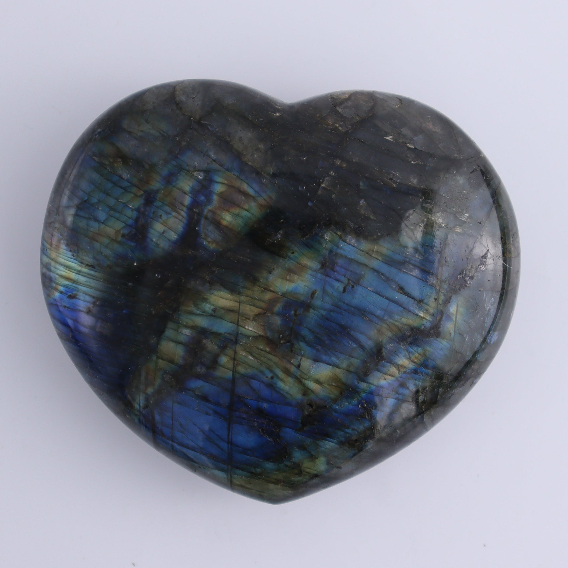 Labradorite Hearts Set of 2 - Expert Wholesale and Supplier of Wholesale Crystals & Bulk Gemstones, ["Hearts","Labradorite","Madagascar"]