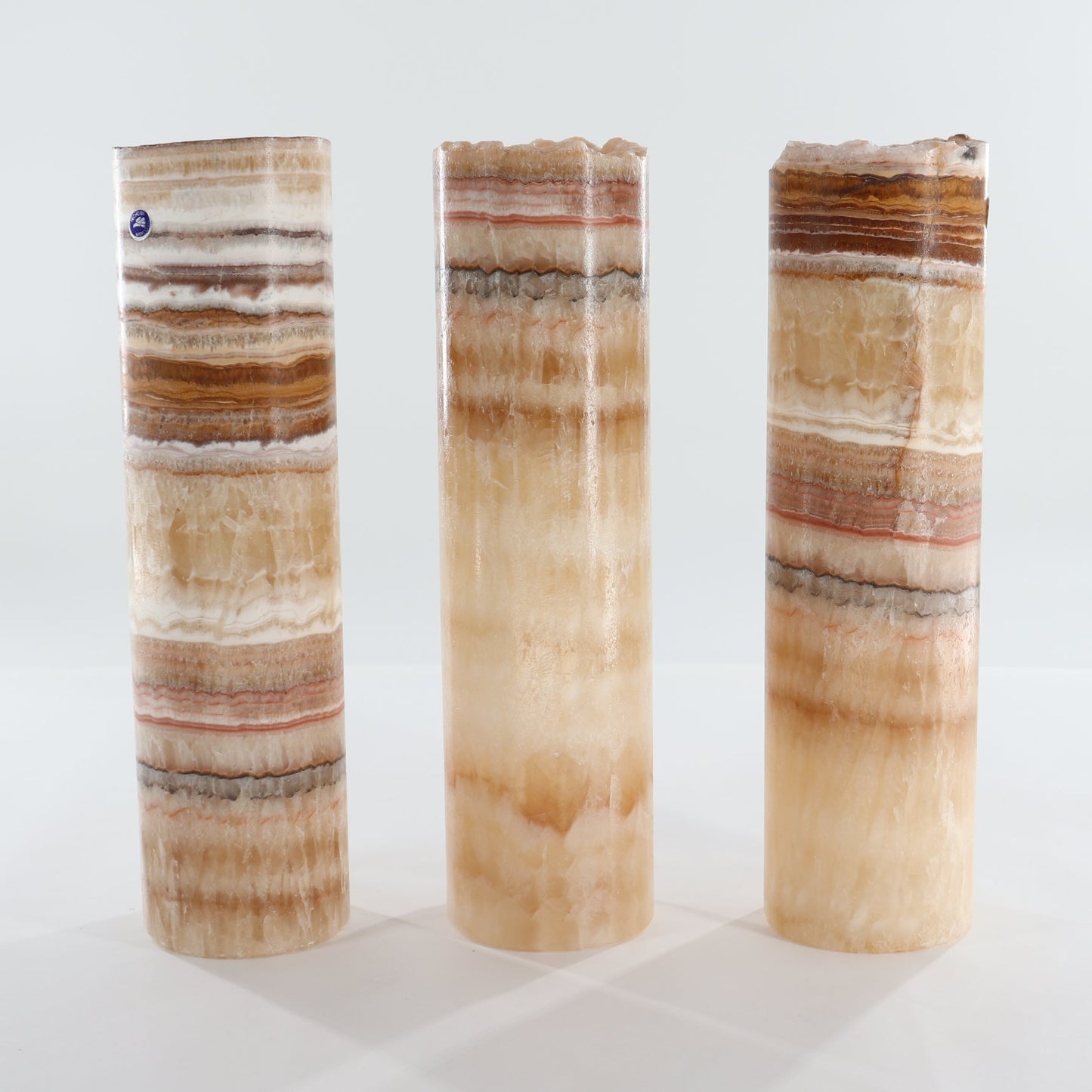 One 12" Green & Honey Mix Rough Top Onyx Lamp Blind