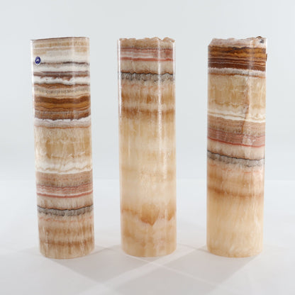 One 12" Green & Honey Mix Rough Top Onyx Lamp Blind