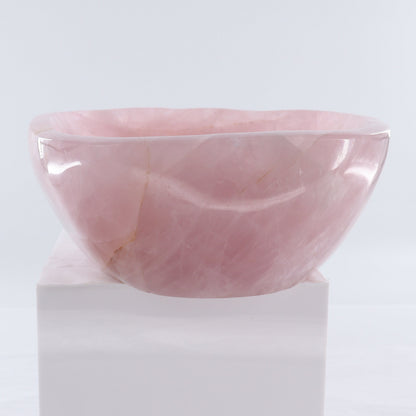 Rose Quartz Bowl - Expert Wholesale and Supplier of Wholesale Crystals & Bulk Gemstones, ["Bowls","Madagascar","Rose Quartz"]