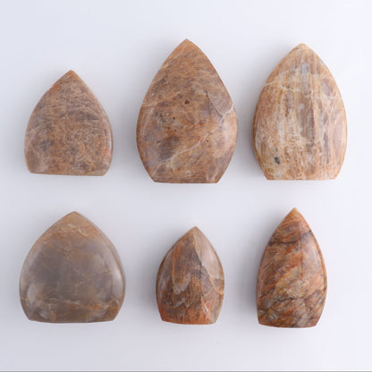 Peach Moonstone Freeform Set of 6 | Mi Esperanza Minerals | Supplier of Crystals and Onyx