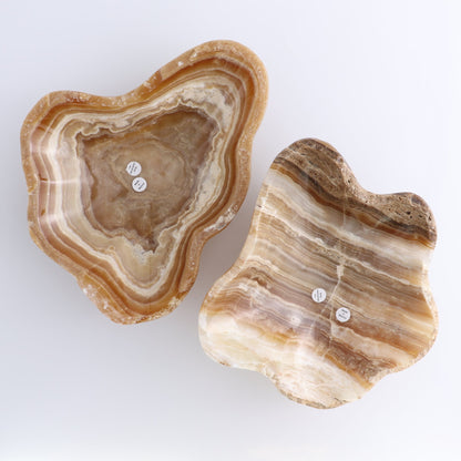 One Bowl Mexican Onyx/Calcite Honey Banding Rough