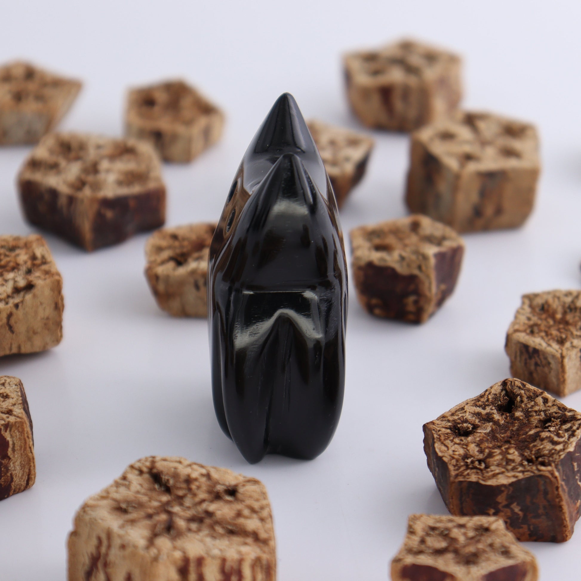 One Black Marble Cat Ghost - Expert Wholesale and Supplier of Wholesale Crystals & Bulk Gemstones, ["Black Marble","Cat","Catalog Onyx","Marble","Mexico","onyx"]