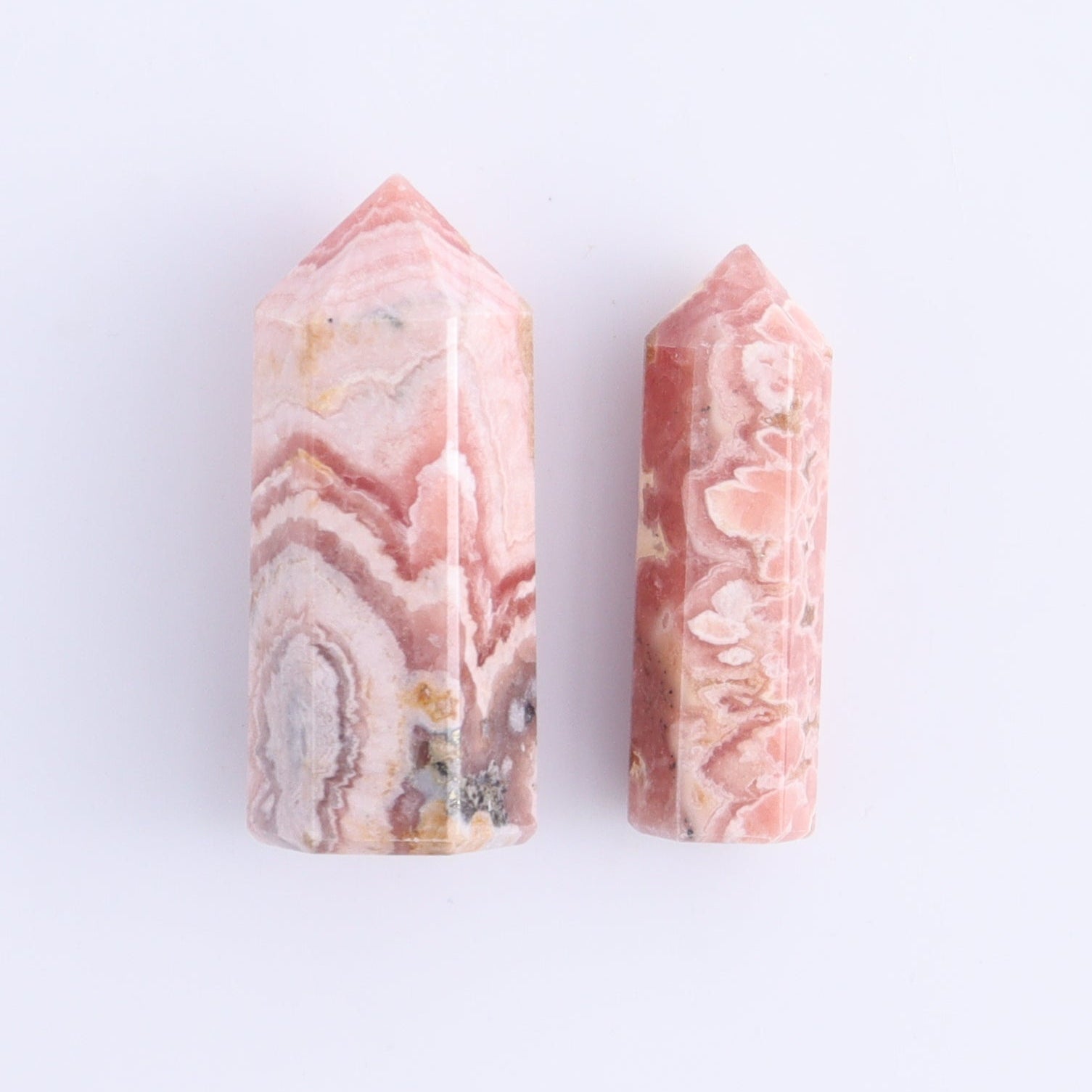 Rhodochrosite Towers Set of 6 - Expert Wholesale and Supplier of Wholesale Crystals & Bulk Gemstones, ["Argentina","Rhodochrosite","Towers"]