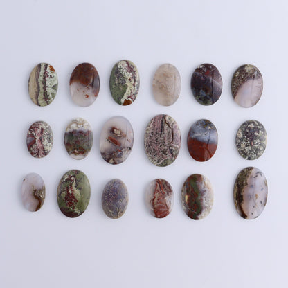 One Moss Agate Oval Cab - Expert Wholesale and Supplier of Wholesale Crystals & Bulk Gemstones, ["Agate","Cabs","Moss Agate","Oval"]