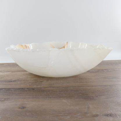 Mexican Onyx/Calcite Bowl 17"