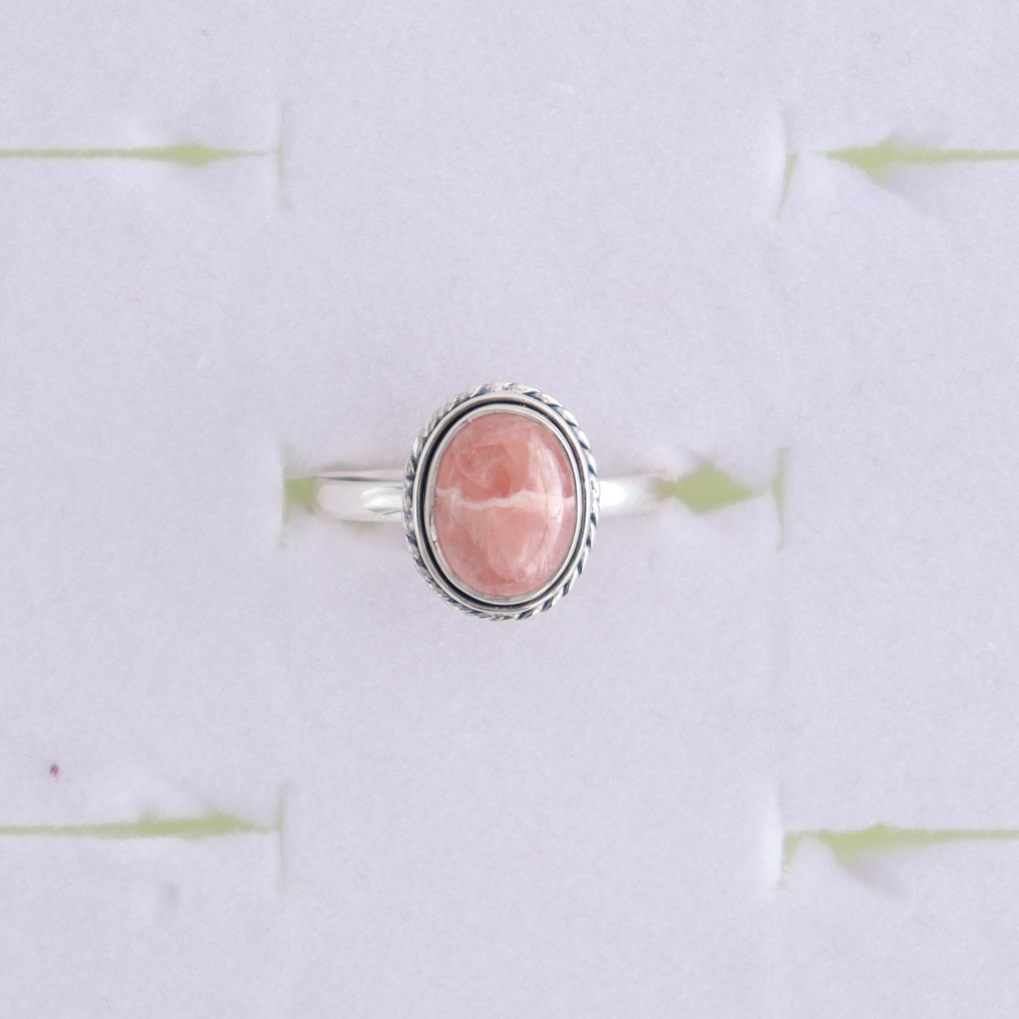Rhodochrosite Rings Set of 7 (Ring Holders Not Included) - Expert Wholesale and Supplier of Wholesale Crystals & Bulk Gemstones, ["Rhodochrosite","Ring","rings","sterling silver"]