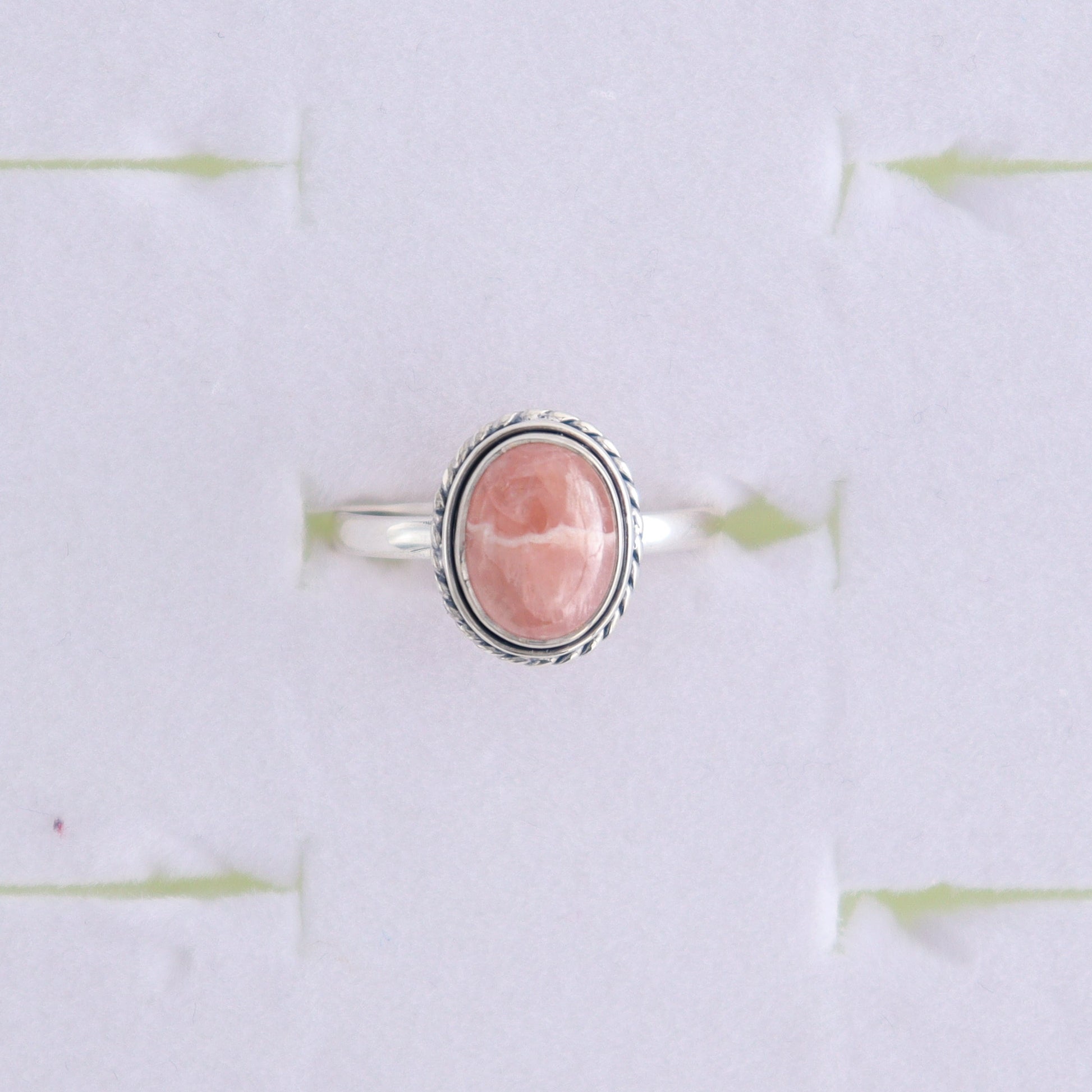 Rhodochrosite Rings Set of 7 (Ring Holders Not Included) - Expert Wholesale and Supplier of Wholesale Crystals & Bulk Gemstones, ["Rhodochrosite","Ring","rings","sterling silver"]
