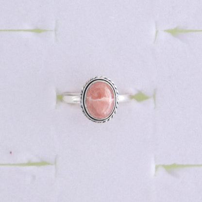 Rhodochrosite Rings Set of 7 (Ring Holders Not Included) - Expert Wholesale and Supplier of Wholesale Crystals & Bulk Gemstones, ["Rhodochrosite","Ring","rings","sterling silver"]