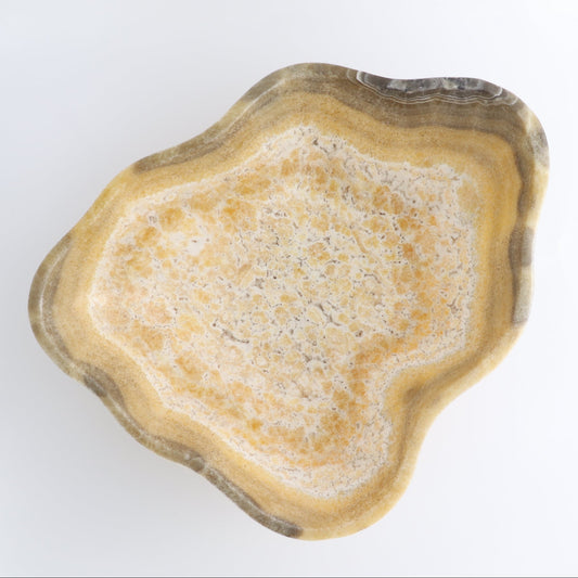Mexican Onyx/Calcite Bowl 13" - Expert Wholesale and Supplier of Wholesale Crystals & Bulk Gemstones, ["Bowls","Calcite","Mexico","onyx"]