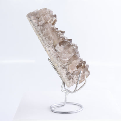 Smoky Quartz Clusters with Stand Set of 2 - Expert Wholesale and Supplier of Wholesale Crystals & Bulk Gemstones, ["cluster","Clusters","Quartz","Smoky Quartz"]
