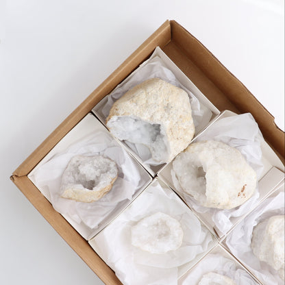 Quartz Geodes Set of 6