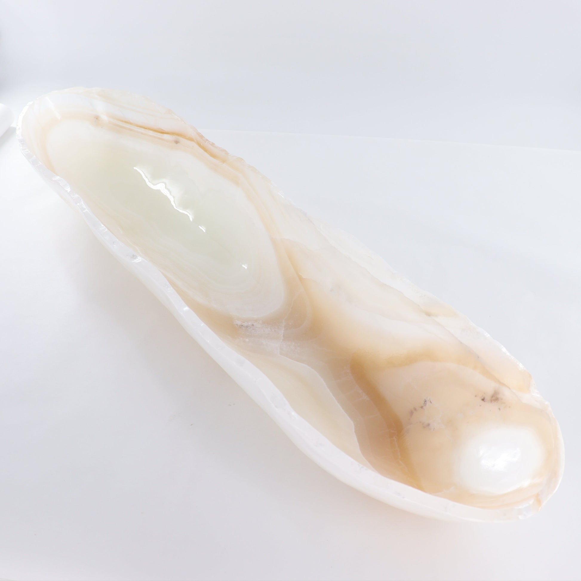 Onyx Canoe Bowl - Expert Wholesale and Supplier of Wholesale Crystals & Bulk Gemstones, ["Bowls","canoe","Mexico","onyx"]