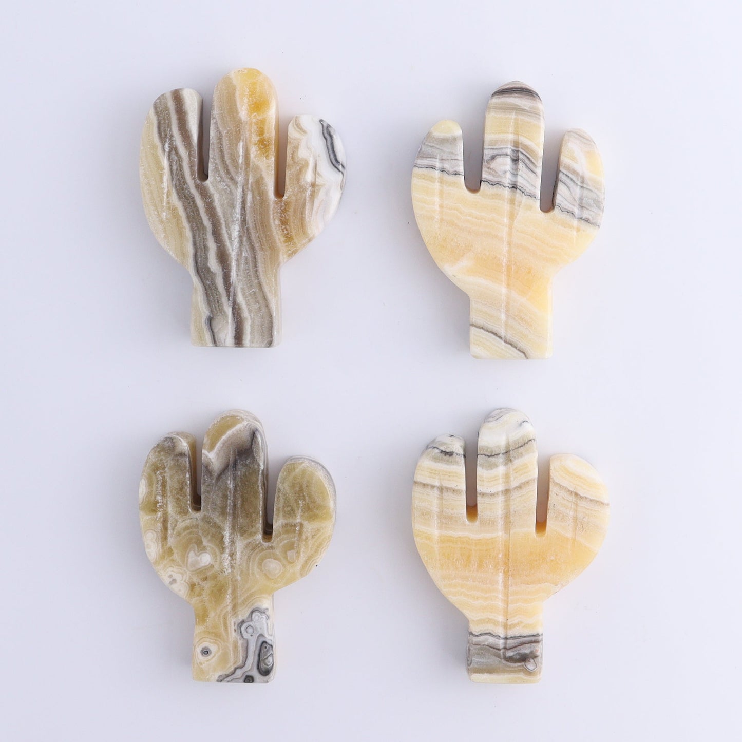 One Cactus Mexican Onyx/Calcite Yellow Zebra 9 cm - Expert Wholesale and Supplier of Wholesale Crystals & Bulk Gemstones, ["Cactus","Calcite","Catalog Onyx","Mexico","onyx"]