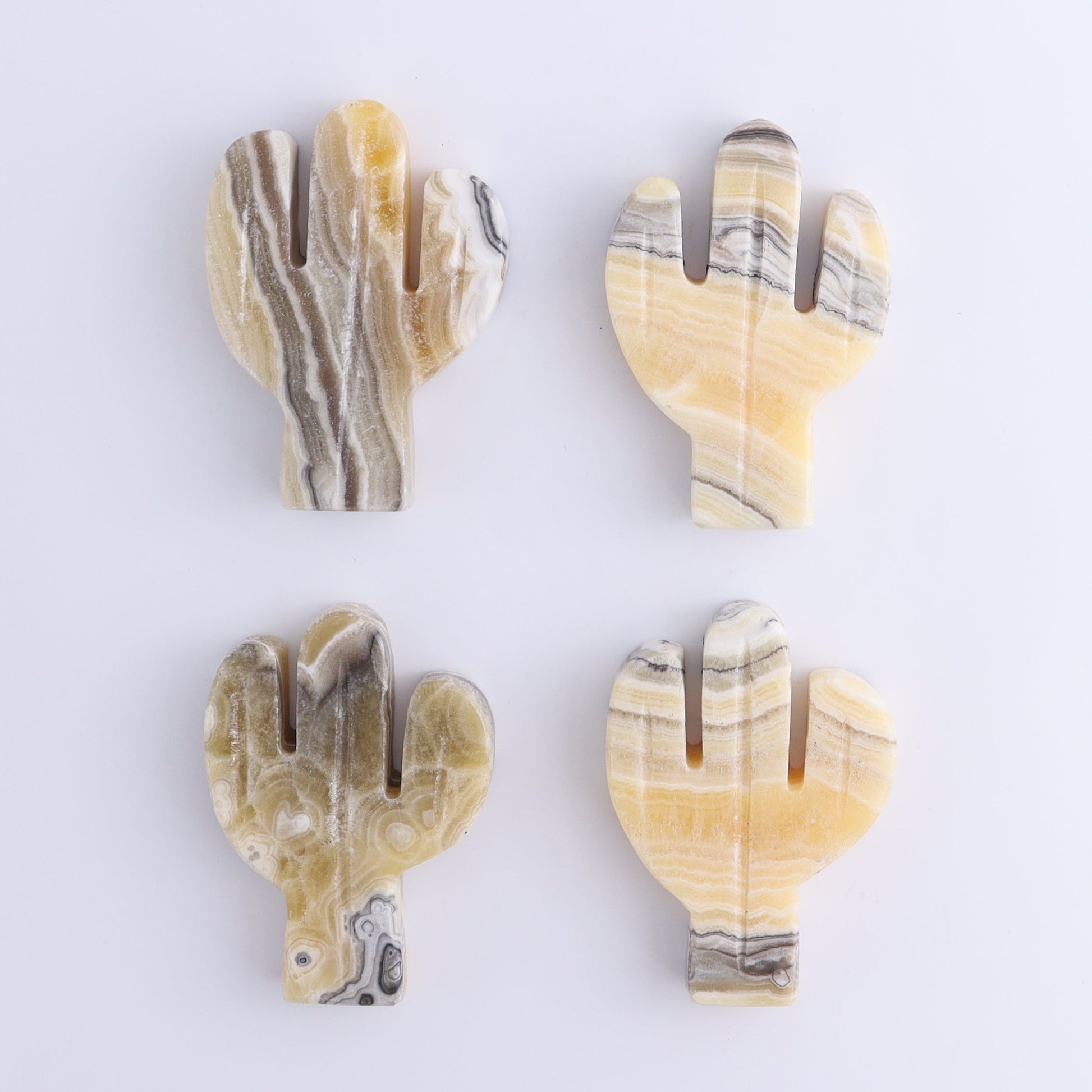 One Cactus Mexican Onyx/Calcite Yellow Zebra 9 cm - Expert Wholesale and Supplier of Wholesale Crystals & Bulk Gemstones, ["Cactus","Calcite","Catalog Onyx","Mexico","onyx"]