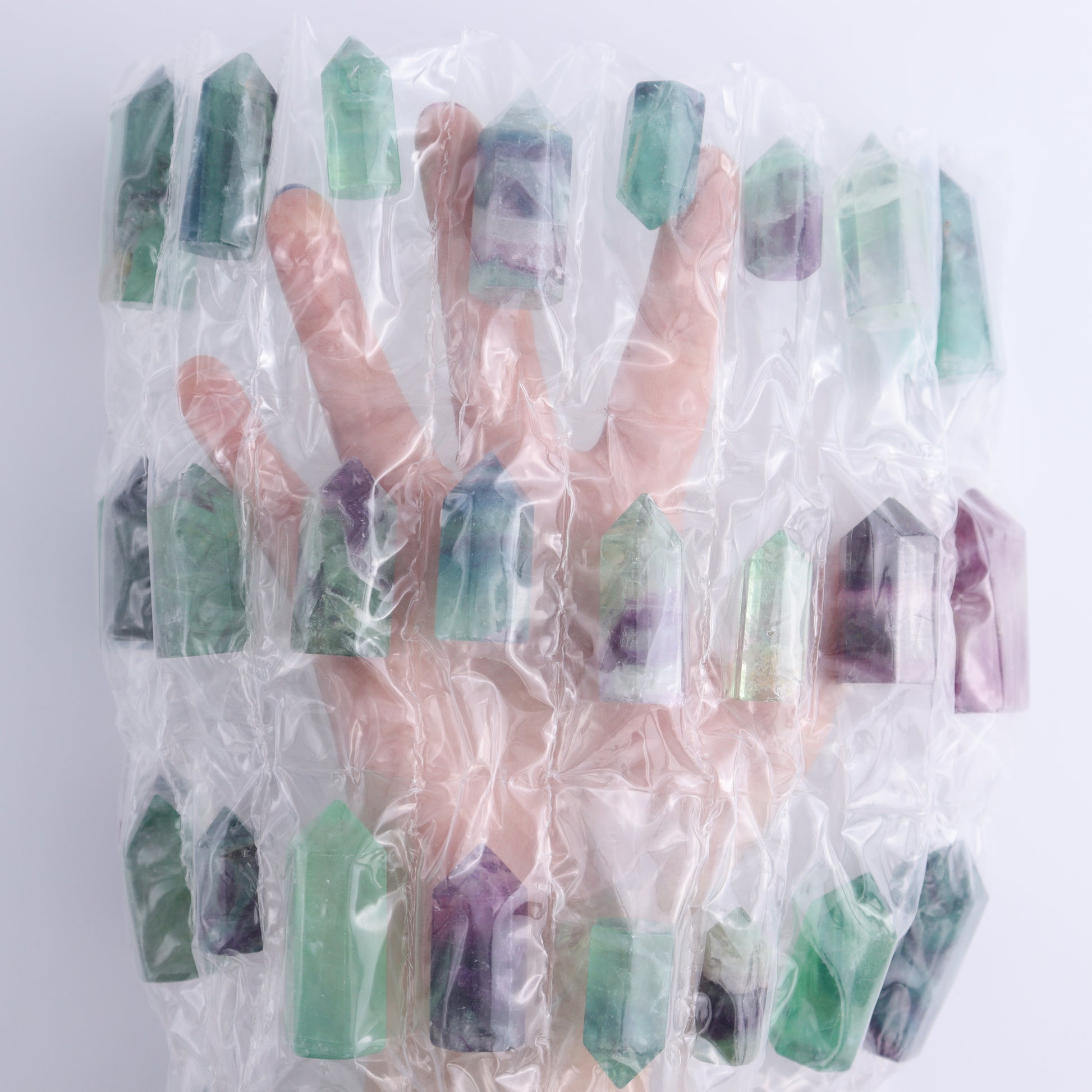 Fluorite Towers Pack of 36 - Expert Wholesale and Supplier of Wholesale Crystals & Bulk Gemstones, ["China","Fluorite","Towers"]