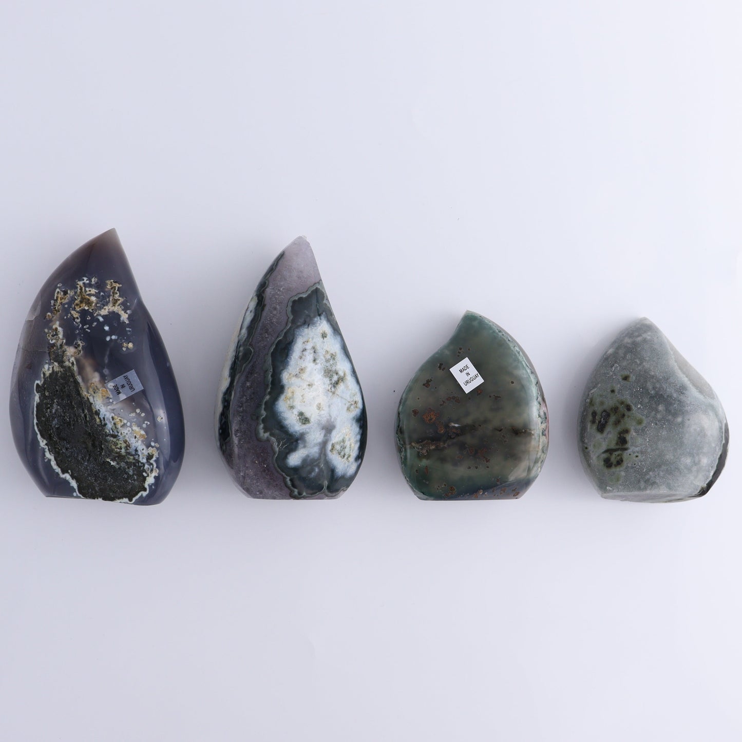 Uruguay Amethyst Flames Set of 4 - Expert Wholesale and Supplier of Wholesale Crystals & Bulk Gemstones, ["Amethyst","flames","Uruguay"]