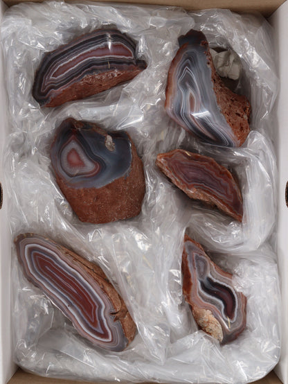 Agate Freeforms Set of 6 - Expert Supplier of Wholesale Crystals & Bulk Gemstones