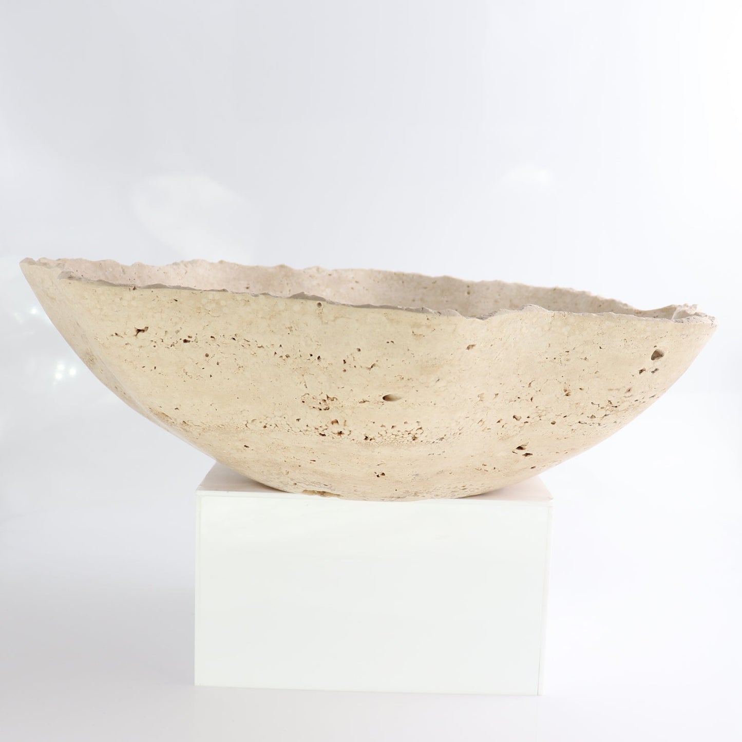 Mexican Travertine Bowl 14"