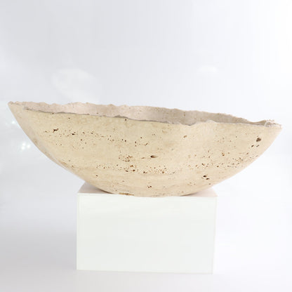 Mexican Travertine Bowl 14"