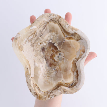 One Mexican Onyx/Calcite Honey Irregular Bowl - Expert Wholesale and Supplier of Wholesale Crystals & Bulk Gemstones, ["bowl","Bowls","Calcite","Catalog Onyx","Decorative Dish","Mexico","onyx"]
