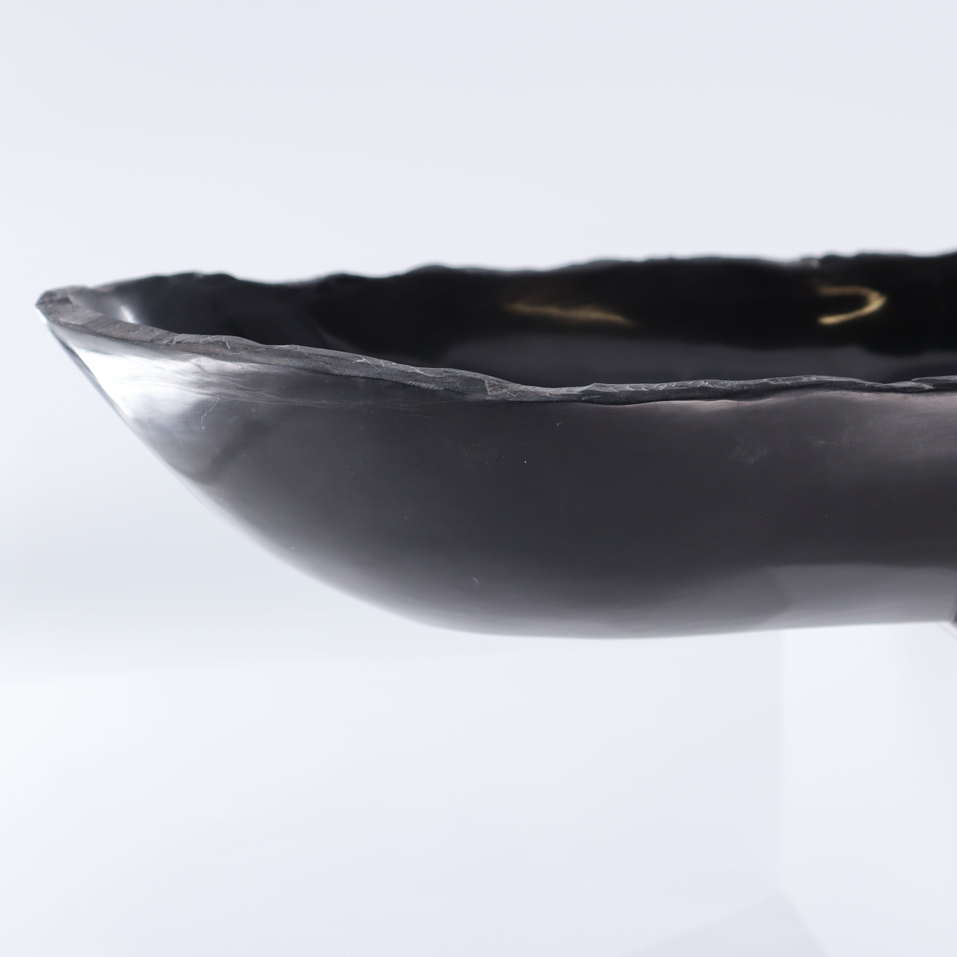 Black Marble Canoe Bowl - Expert Wholesale and Supplier of Wholesale Crystals & Bulk Gemstones, ["Black Marble","Bowls","canoe","Marble","Mexico"]