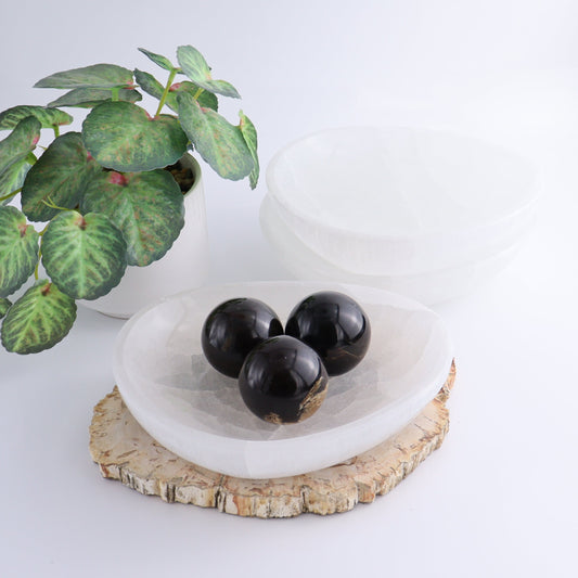 One Selenite (Satin Spar) Bowl 20 cm - Expert Wholesale and Supplier of Wholesale Crystals & Bulk Gemstones, ["Bowls","Morocco","Selenite"]