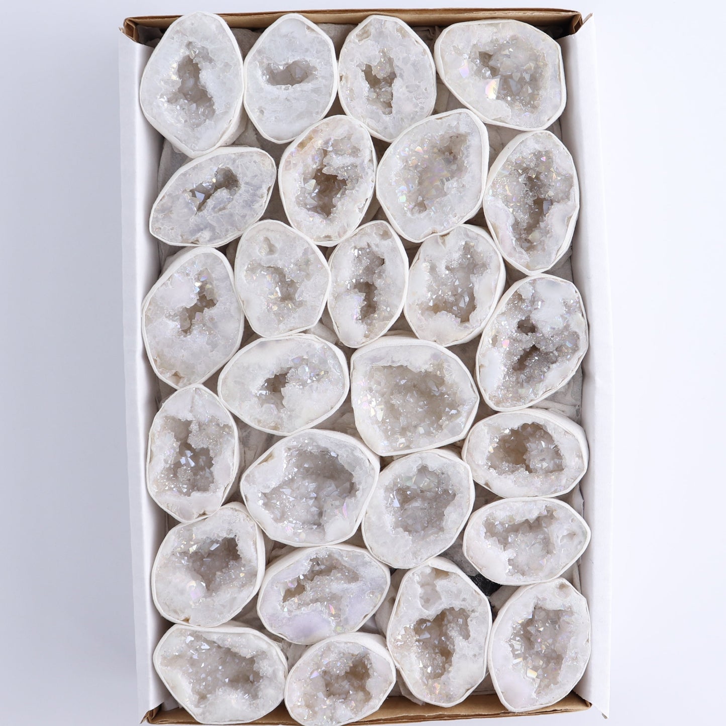 One Aura Quartz Geodes Flat Blind