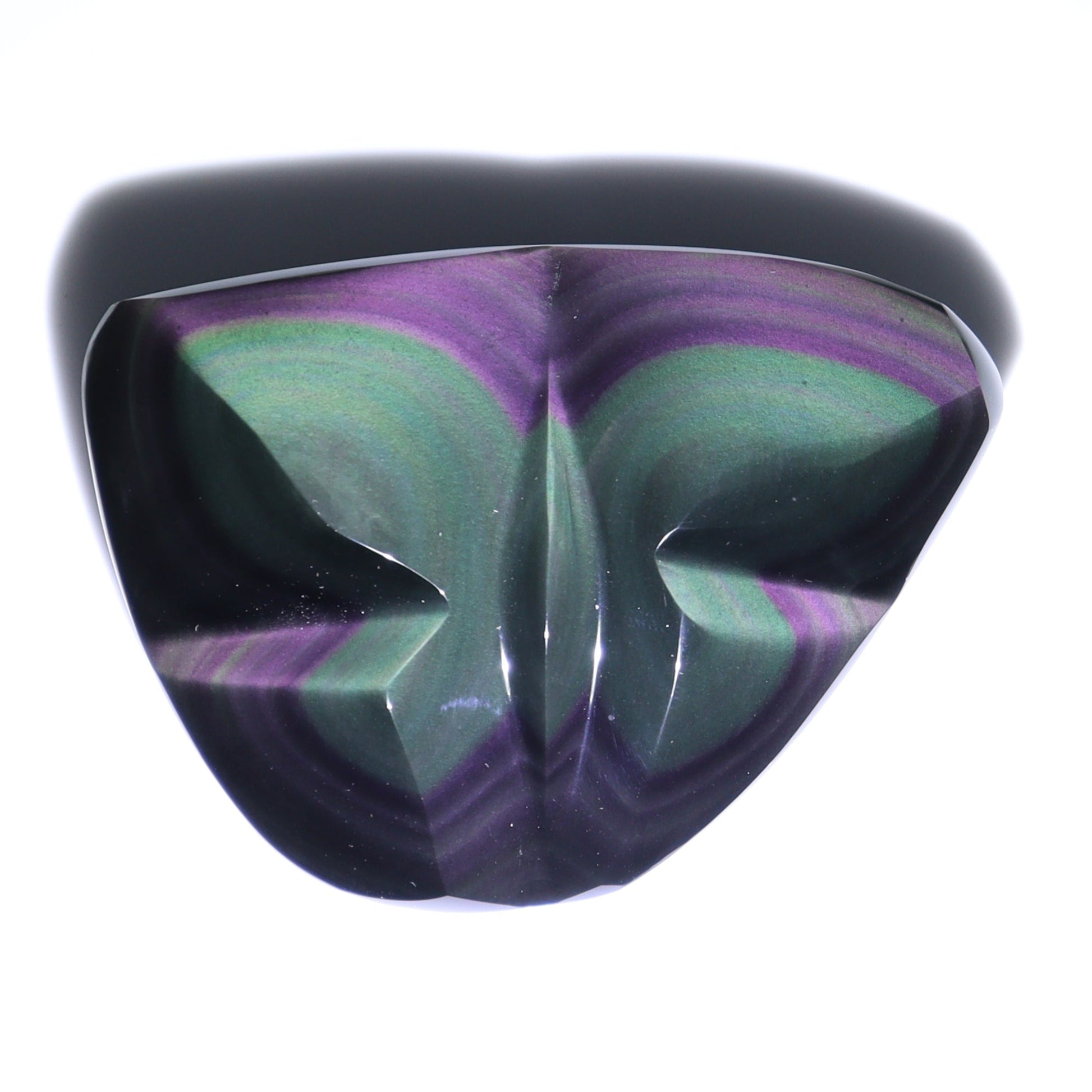 Rainbow Obsidian Butterflies & Hearts Set of 8 - Expert Wholesale and Supplier of Wholesale Crystals & Bulk Gemstones, ["Butterflies","Butterfly","Hearts","Mexico","Rainbow Obsidian"]