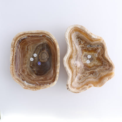One Bowl Mexican Onyx/Calcite Honey Banding Rough