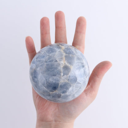 One Large Sphere Blue Calcite