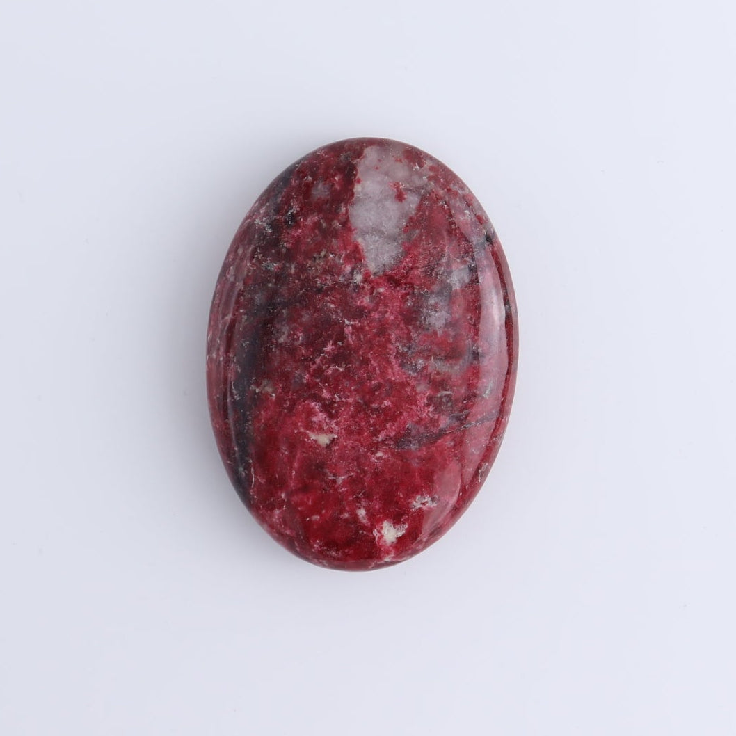 Thulite Palm Stones Set of 3