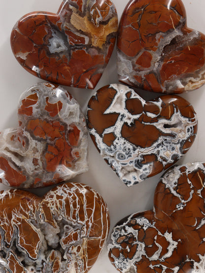 Brecciated Jasper Hearts Set of 6 - Expert Wholesale and Supplier of Wholesale Crystals & Bulk Gemstones, []