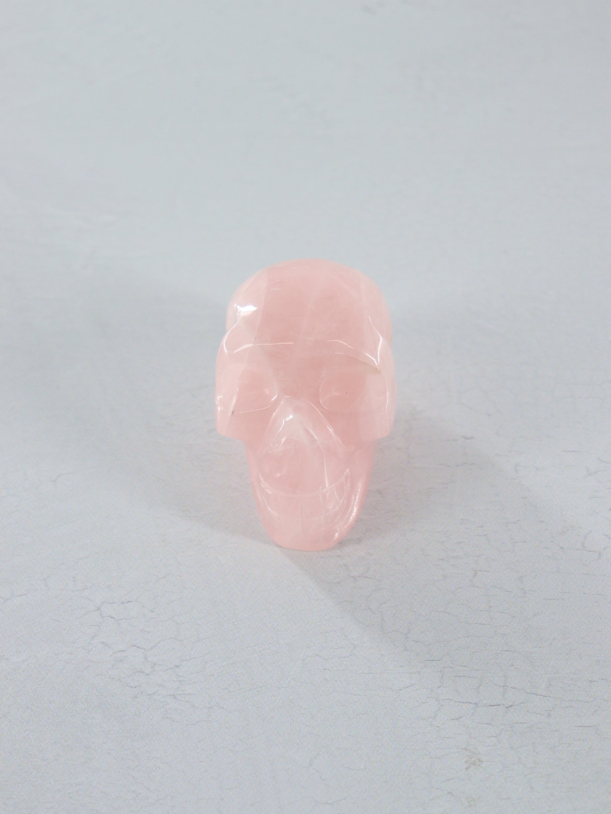 Rose Quartz Skulls Set of 4 - Expert Vendor of Wholesale Crystals